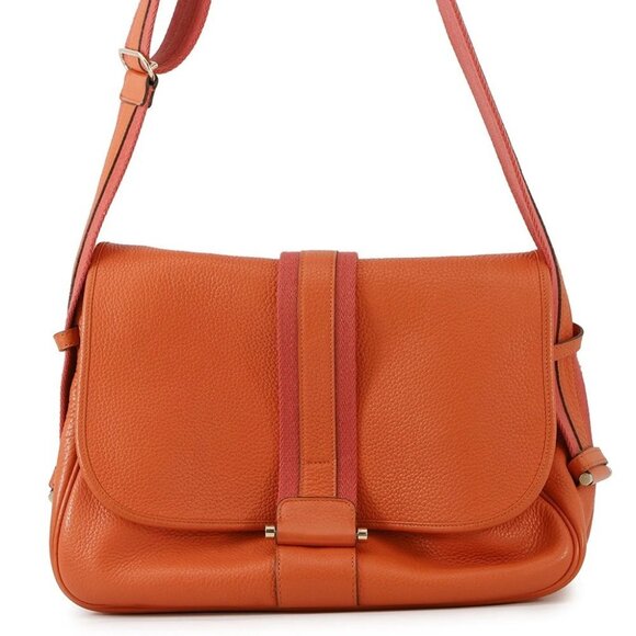 HERMES Boolean Lang Taurillon Clemence Sanguine - Picture 1 of 16